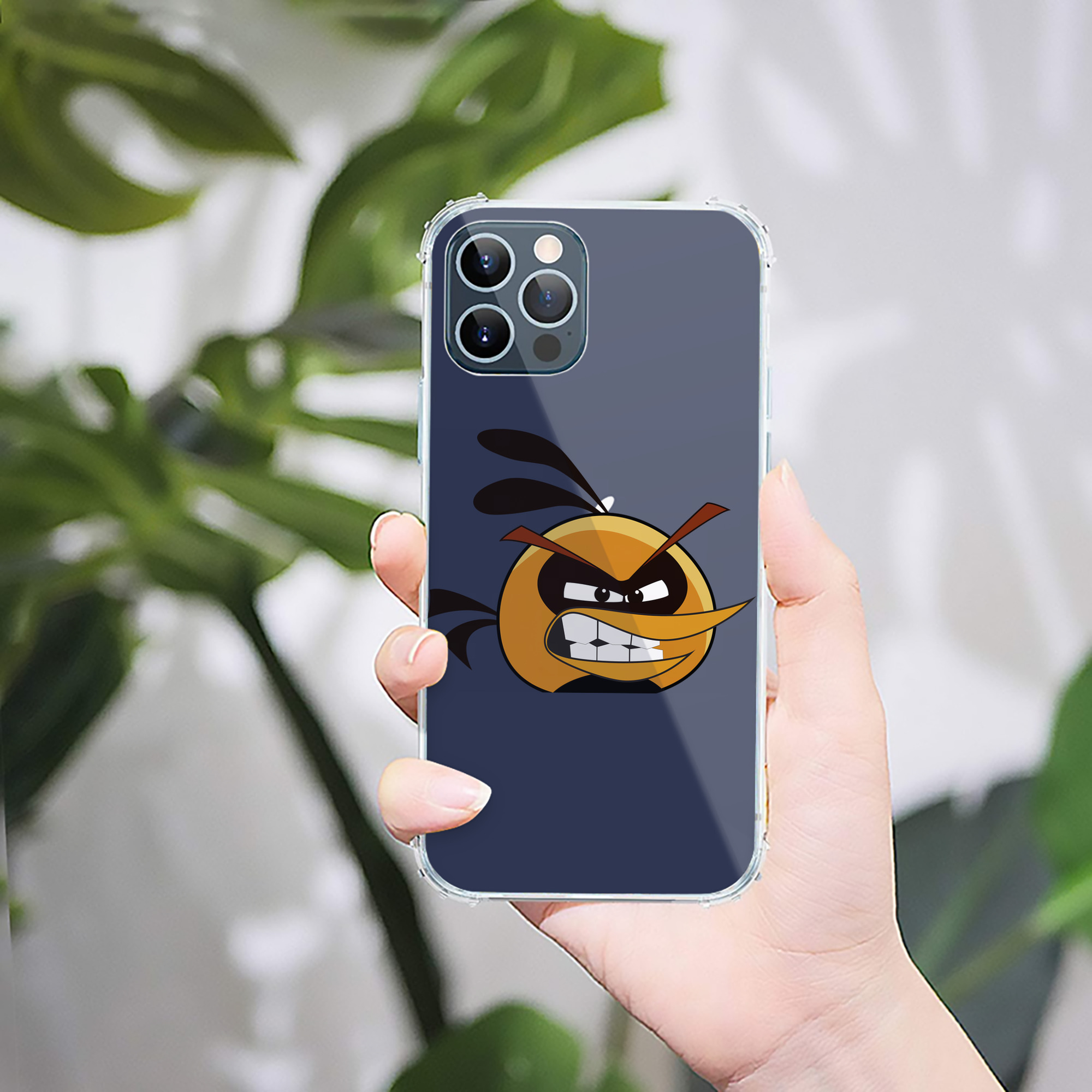 （画像用） Angry Birds アングリーバード 【iPhone 12シリーズ対応】透明スマホケース（クリアソフトケース）